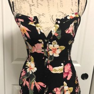 Forever 21 Floral Sleeveless Summer Romper